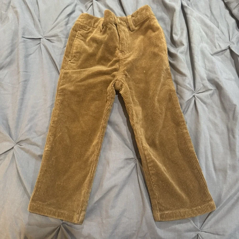 Infant Boys Light Brown Ralph‎ Lauren Polo Adjustable Corduroy Pants 24 M NWT